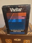 Vivitar 70-210MM F/4.5-5.6 Mc Auto Focus Zoom. Fixed Price $55.00.