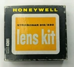 Honeywell Strobonar Lens Kit 310 330 Series In Box Case Complete. Fixed Price $12.99.