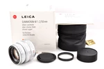 Leica Summicron 50MM F2 Silver 4TH Lens E39 #11816 With Original Box. Fixed Price $1900.00.