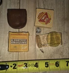 Vintage Antique Camera Lens Filter Lot Rhaco Celtic Plaubel Leather Case. Fixed Price $100.00.